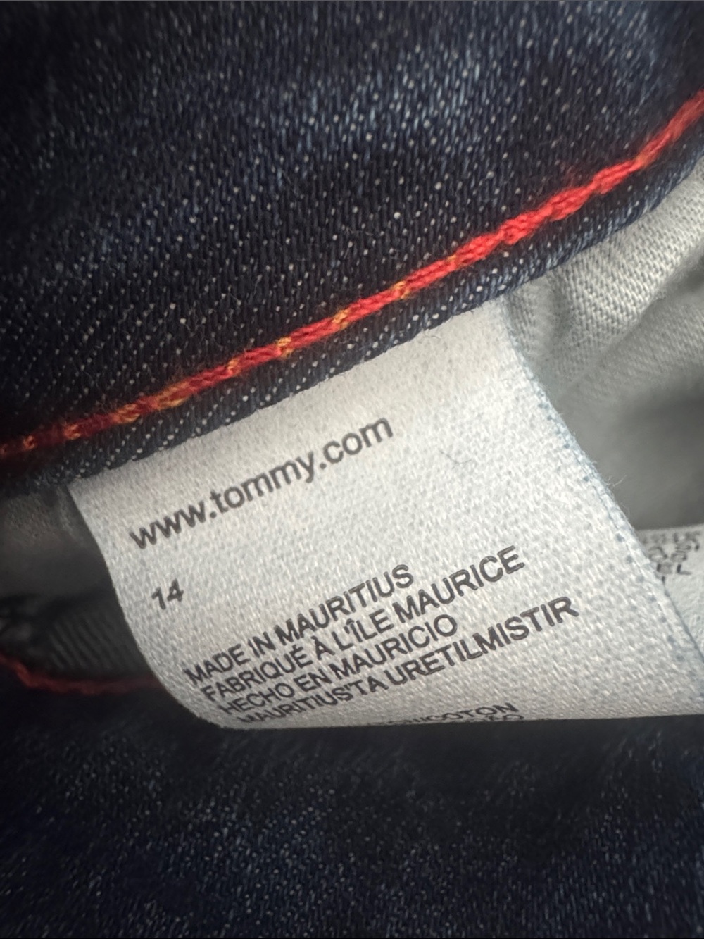 Tommy Hilfiger Dark Blue Cropped Stretch Jeans - Picture 2 of 4